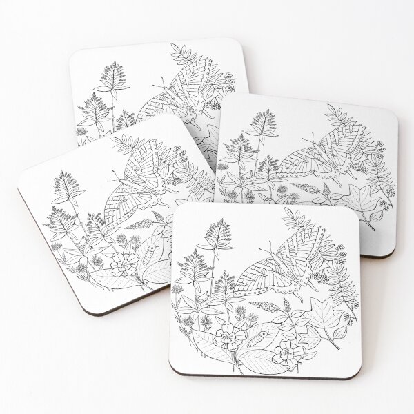 Item preview, Eastern Swallowtail Butterfly Lineart designed and sold by Jennifer Ruch.