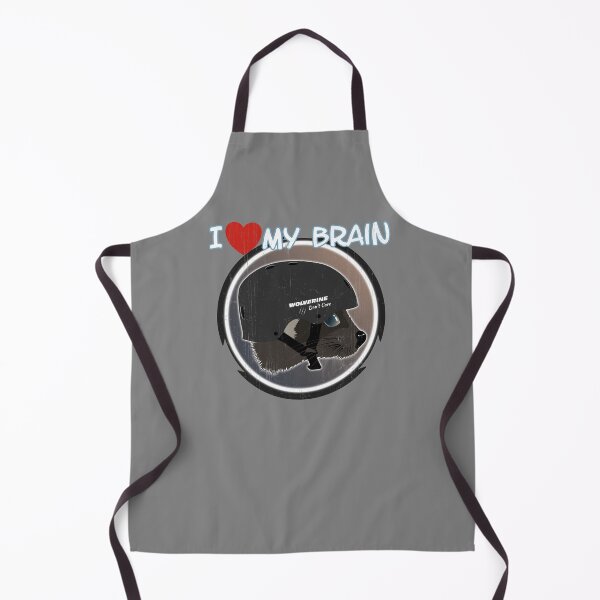 Item preview, I Love My Brain Wolverine designed and sold by NicGrayGraphic.