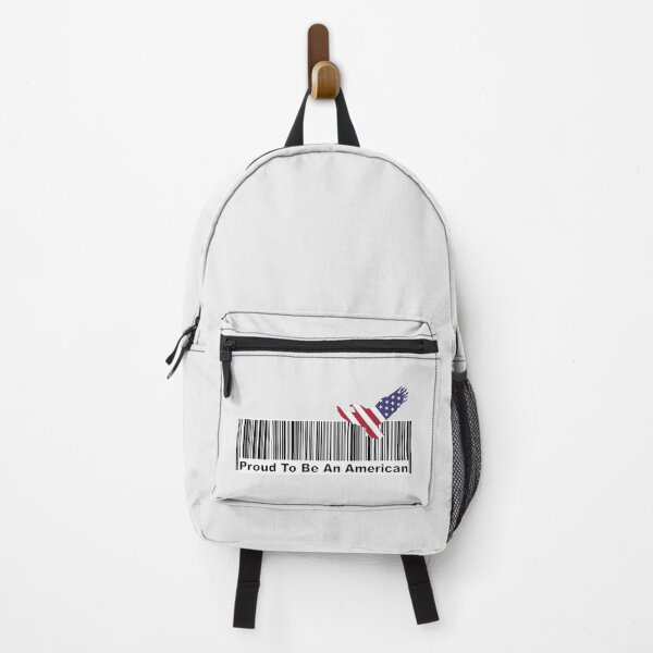 Item preview, Proud To Be An American Barcode with Flying Bald Eagle designed and sold by SuperDragon.