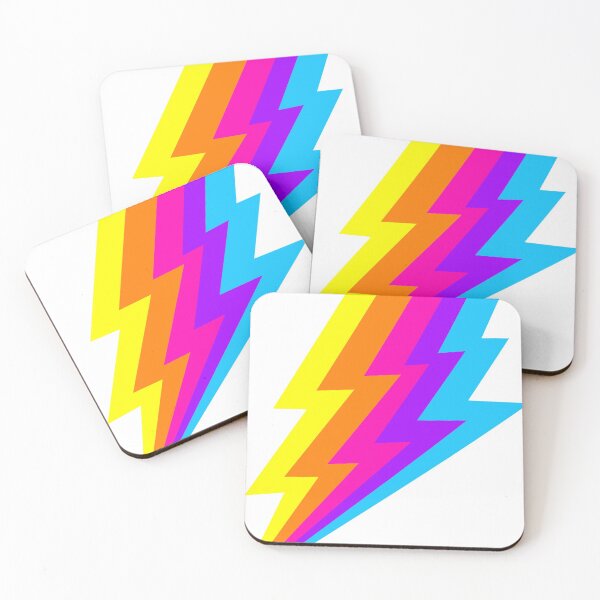 Item preview, Neon Rainbow lightning bolt 2 designed and sold by dddesignsnj.