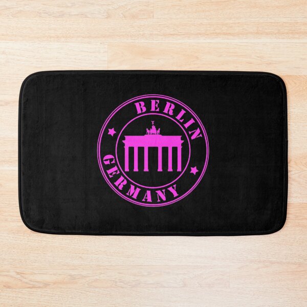 Item preview,  as a slightly rotated stamp design in trendy pink with the words Berlin and Germany! Ideal for strong personalities! designed and sold by GeogDesigns.