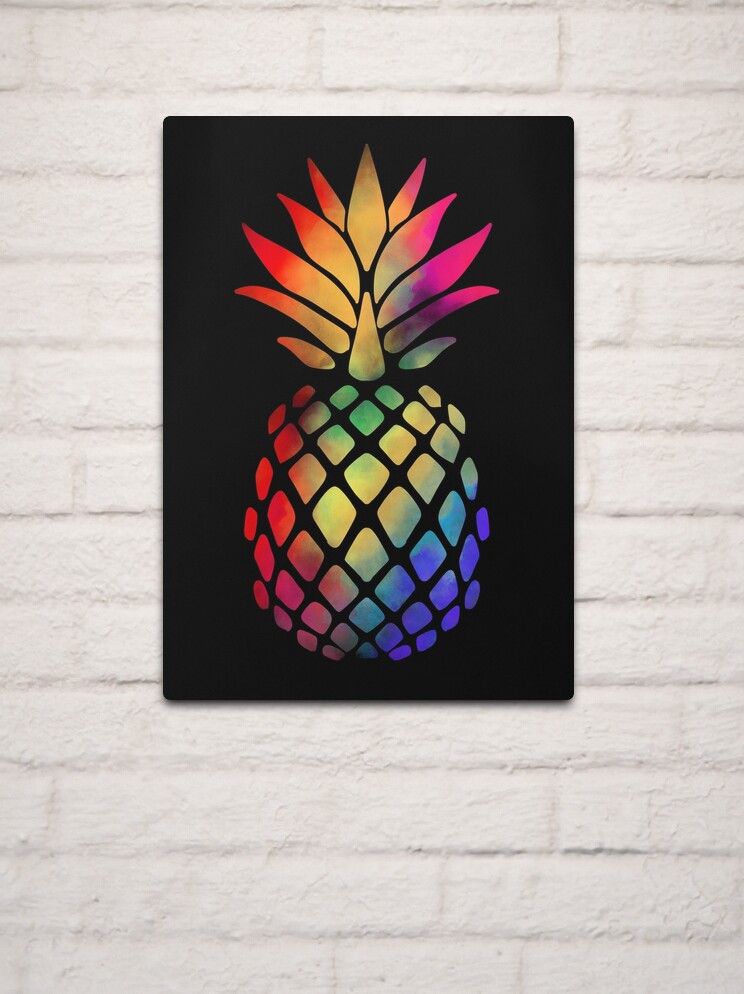 Rainbow Watercolor Pineapple Active T-Shirt for Sale by