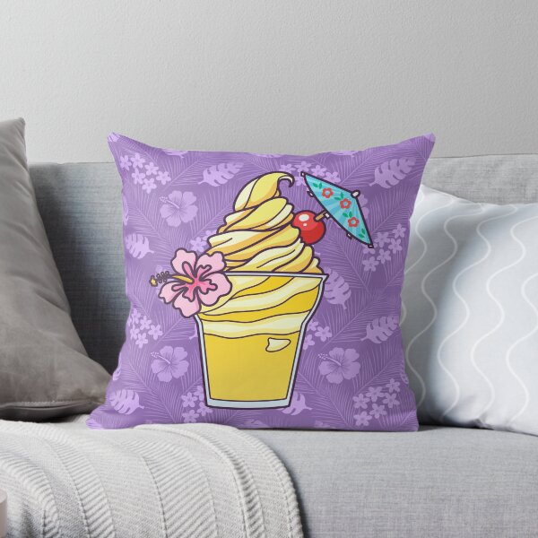 Floral Pineapple Whip Throw Pillow