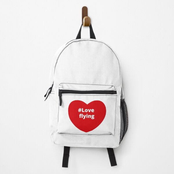 Love Flying - Hashtag your i Love Heart Backpack