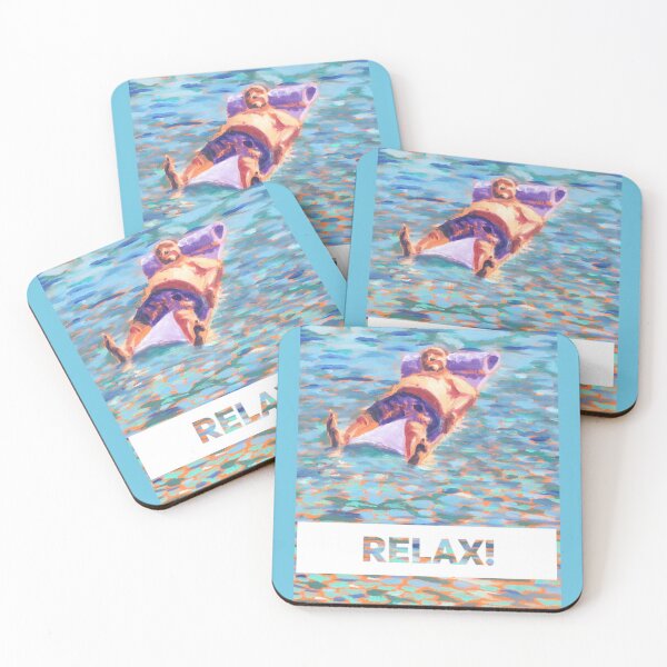 Item preview, Relax! Man floating in the sea!  designed and sold by MatchTheDrapes.