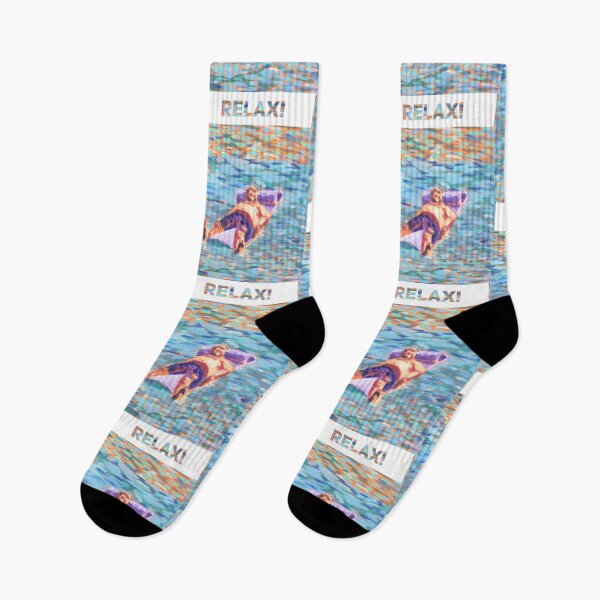 Item preview, Relax! Man floating in the sea!  designed and sold by MatchTheDrapes.