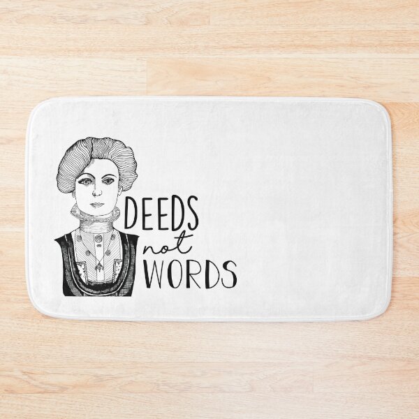 Item preview, Deeds Not Words Emmeline B&W designed and sold by MrsJDraws.