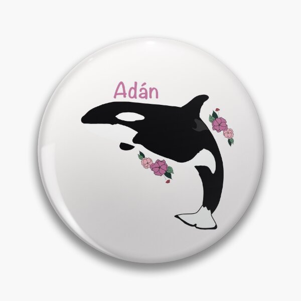 Item preview, Adán the killer whale flower art designed and sold by Animaldesigns24.