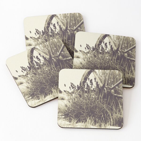 Item preview, Old wooden wheel surrounded by lavender designed and sold by Patricia Piotrak.