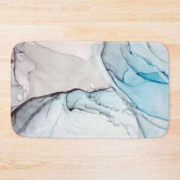 Item preview, Abstract painted watercolor grey, blue, teal, aqua texture designed and sold by NordicSommer.