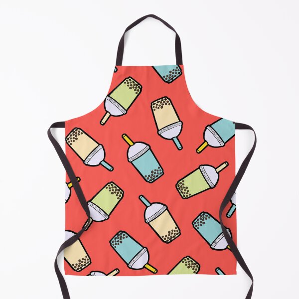 Item preview, Bubble Tea Pattern in Red designed and sold by evannave.