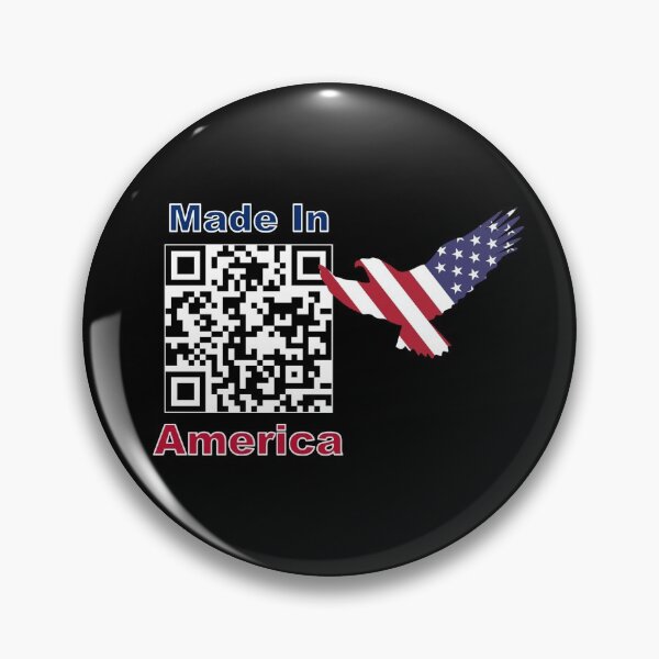 Item preview, Made In America QR Code with Flying Bald Eagle designed and sold by SuperDragon.