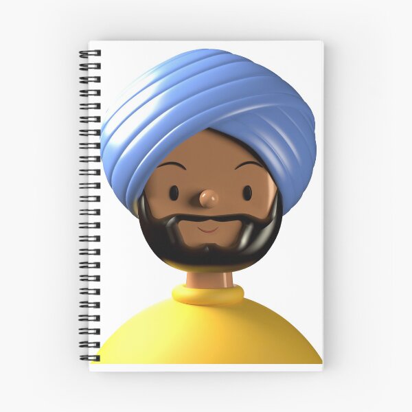 Item preview, Funny full-bearded turban Indian novel designed and sold by MHerzel.