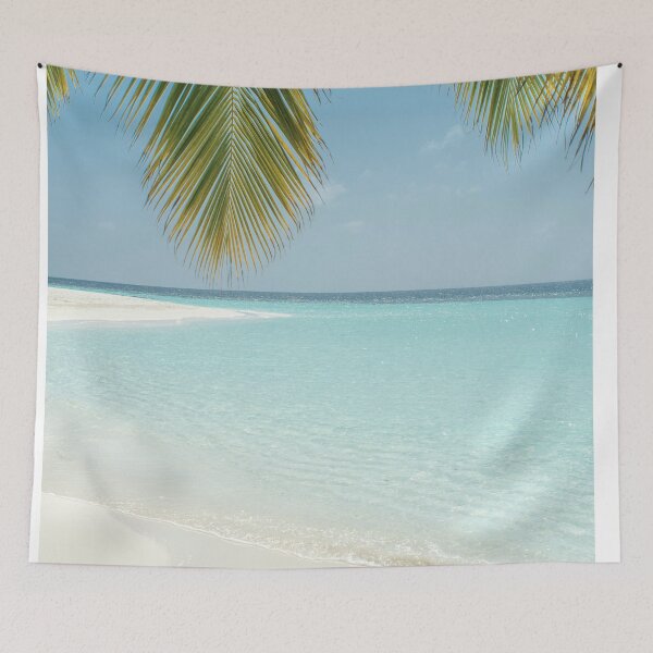 Item preview, Beach with palm trees designed and sold by Teykn.
