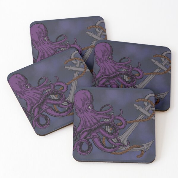 Item preview, Octopus and anchor sea marine boat designed and sold by Olivier97.