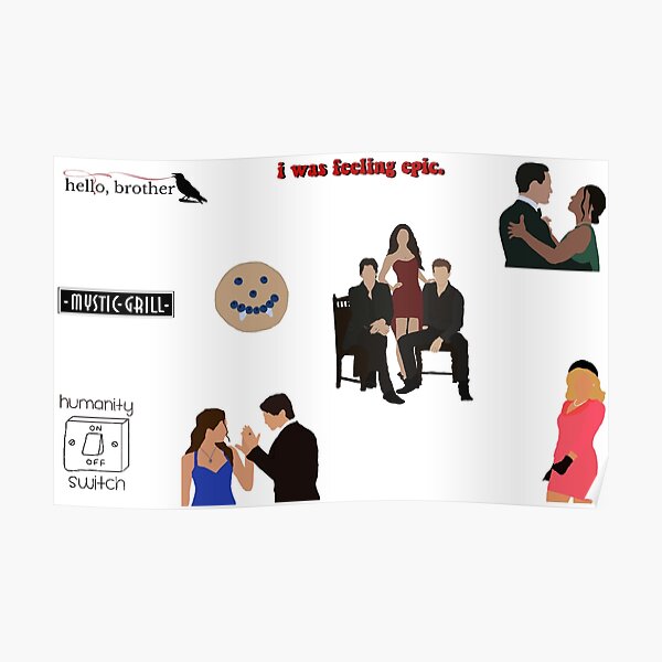 tvd sticker pack Poster