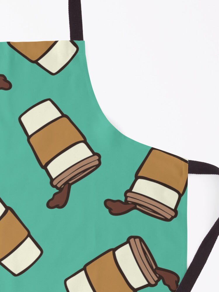 Alternate view of Take it Away Coffee Pattern Apron