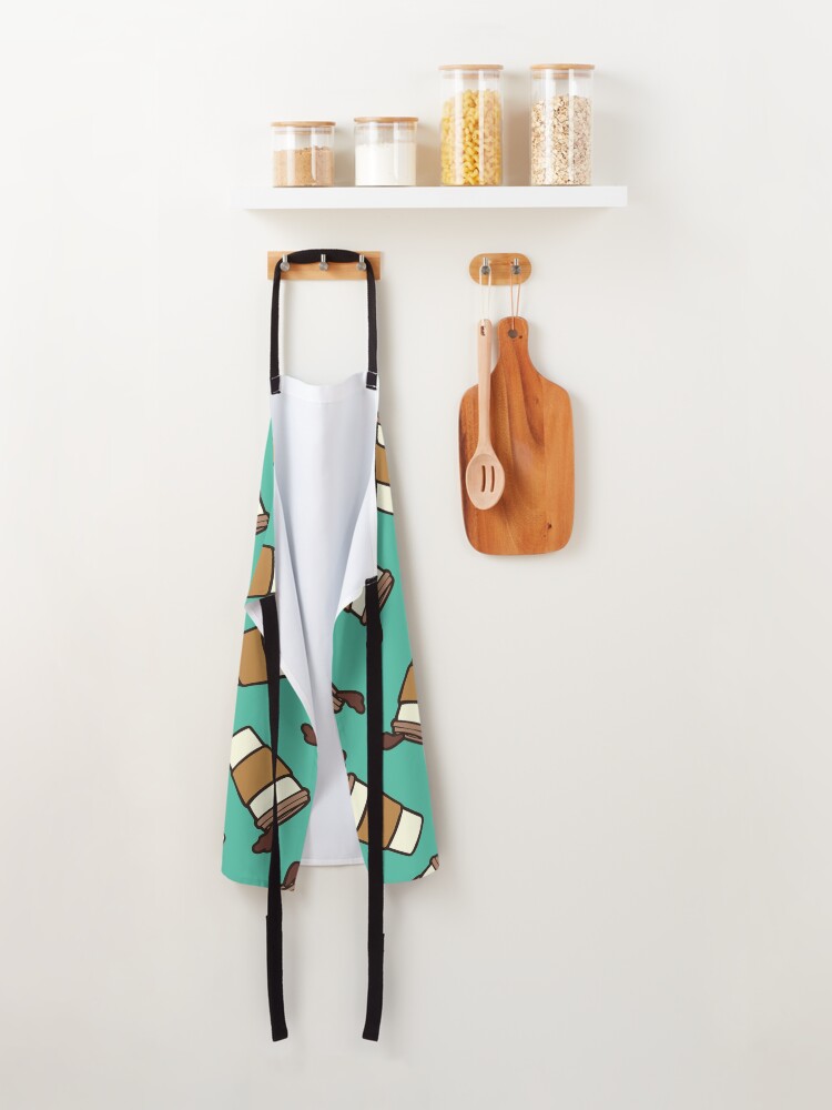 Alternate view of Take it Away Coffee Pattern Apron