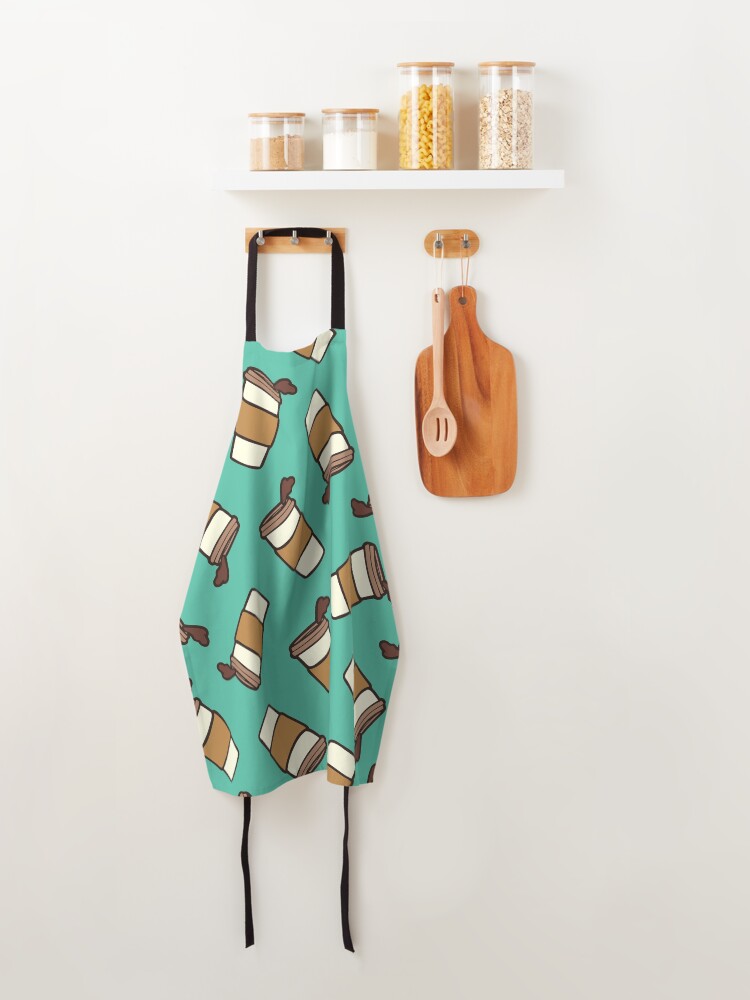 Alternate view of Take it Away Coffee Pattern Apron