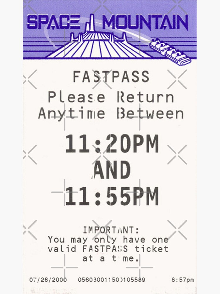 Space Mountain Fastpass by SophiaKno