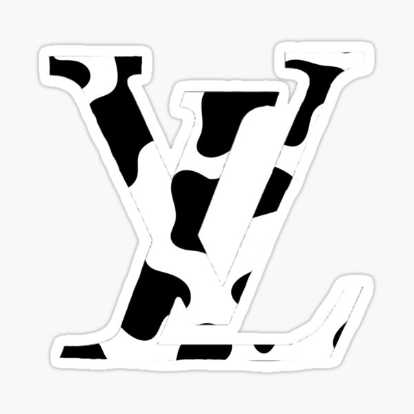 cow print Louis V Sticker
