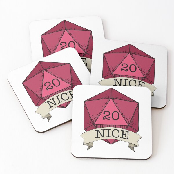 Item preview, "Nice" Natural 20 - Colored (Version 2) designed and sold by AceLlama.