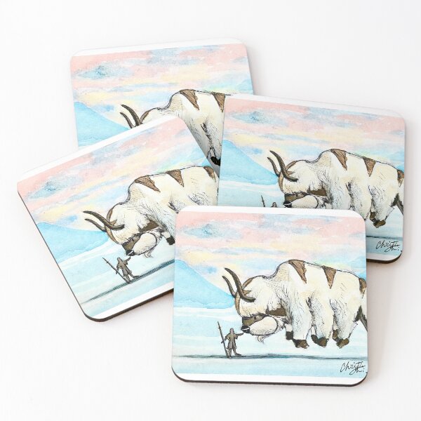 Item preview, Appa Flying Bison from The Last Airbender Done in Watercolor Paint designed and sold by bearalpha.
