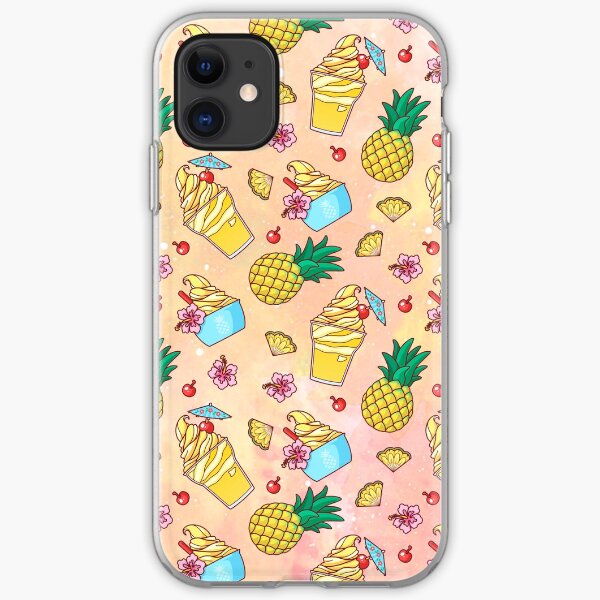 Pineapple Whip Pattern (Warm Tones) iPhone Soft Case