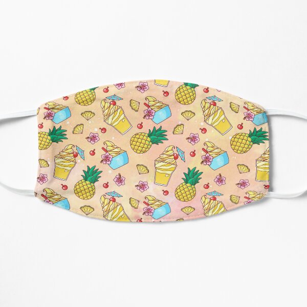 Pineapple Whip Pattern (Warm Tones) Flat Mask