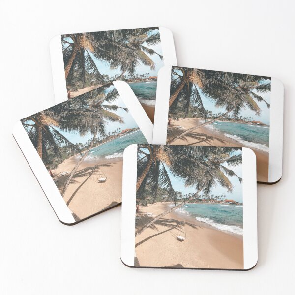 Item preview, Beach with palm trees designed and sold by Teykn.