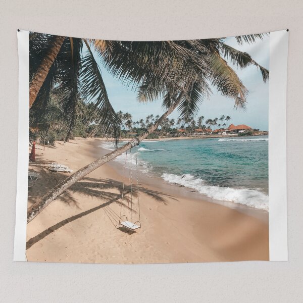 Item preview, Beach with palm trees designed and sold by Teykn.