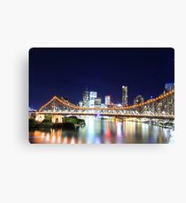 Brisbane CBD Skyline @ Night Canvas Print