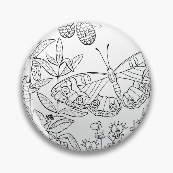 Item preview, Junonia Orithya Butterfly Lineart designed and sold by Jennifer Ruch.