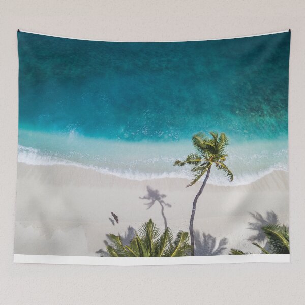 Item preview, Beach with palm trees designed and sold by Teykn.