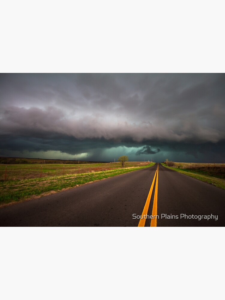 On the Road - Highway Leads Into Intense Storm in Oklahoma by SeanRamsey