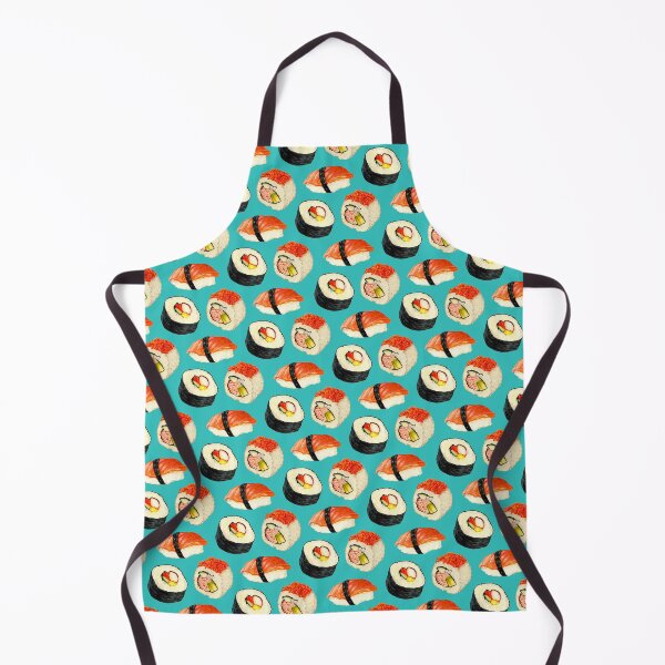 Item preview, Patrón Sushi - Azul designed and sold by Kelly Gilleran.