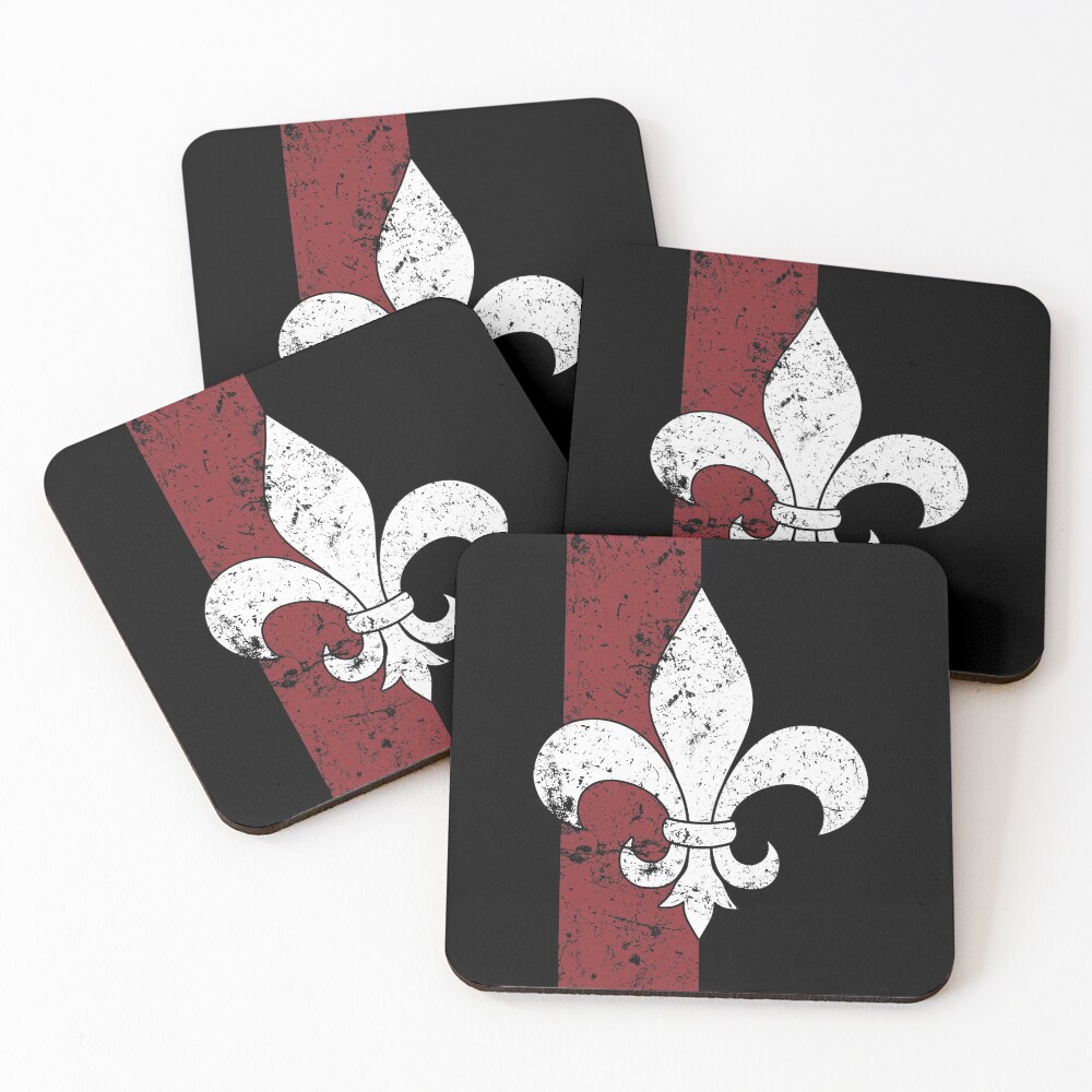 Fleur De Lis Coasters (Set of 4)