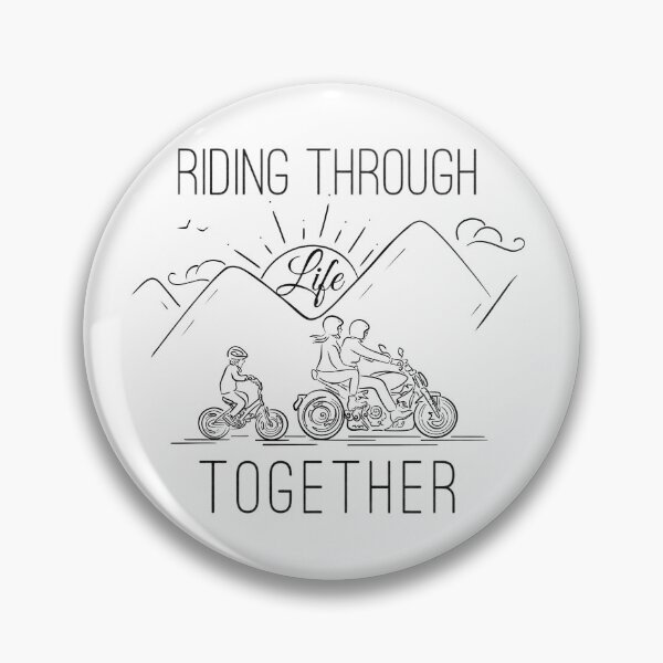 Item preview, Biker family – mom, dad, kid in black designed and sold by SibMa.