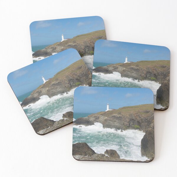 Item preview, Trevose Head Lighthouse North Cornwall Coast with Waves designed and sold by acceleratorhams.