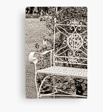 Vintage Looking Chair - Digital Oil Canvas Print