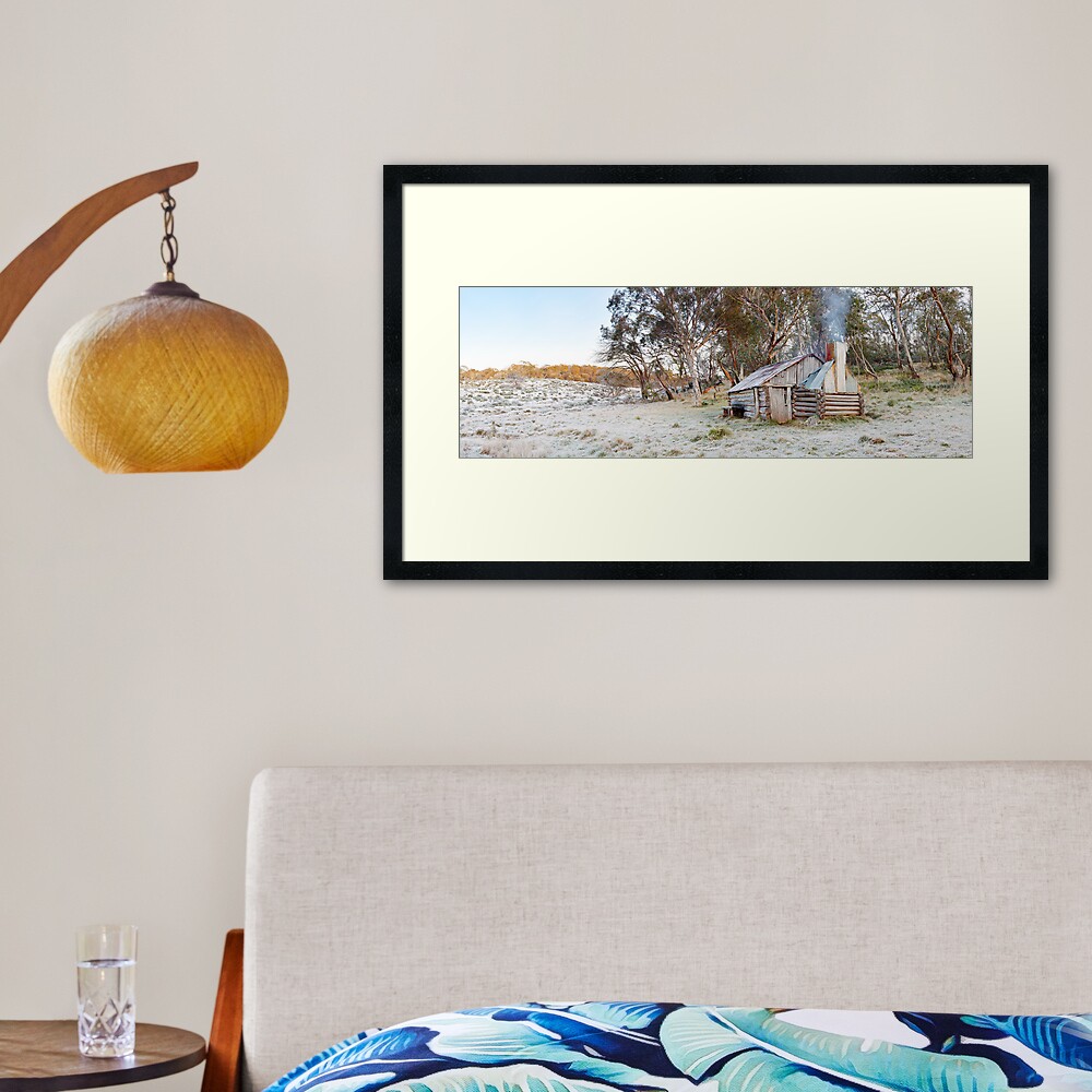 Frosty Guys Hut, Alpine National Park, Victoria, Australia Framed Art Print