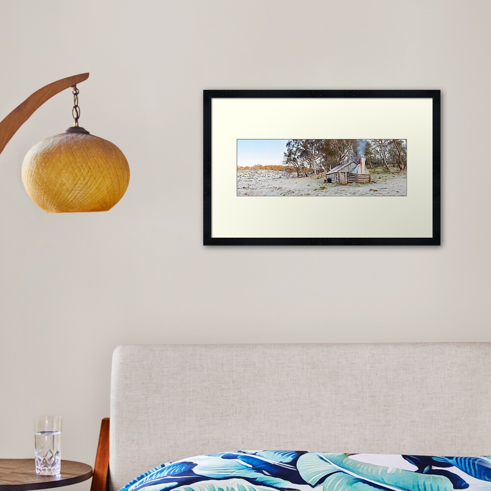 Frosty Guys Hut, Alpine National Park, Victoria, Australia Framed Art Print