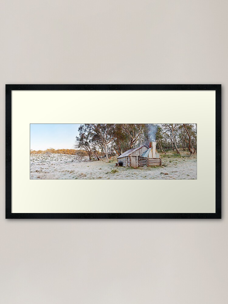 Alternate view of Frosty Guys Hut, Alpine National Park, Victoria, Australia Framed Art Print