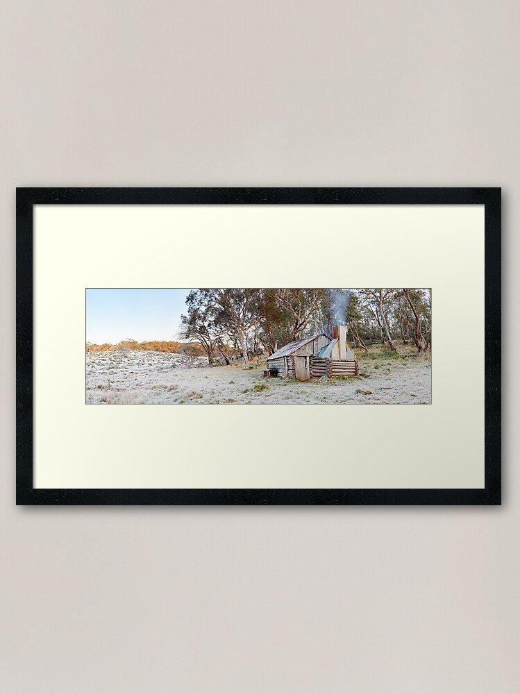 Alternate view of Frosty Guys Hut, Alpine National Park, Victoria, Australia Framed Art Print