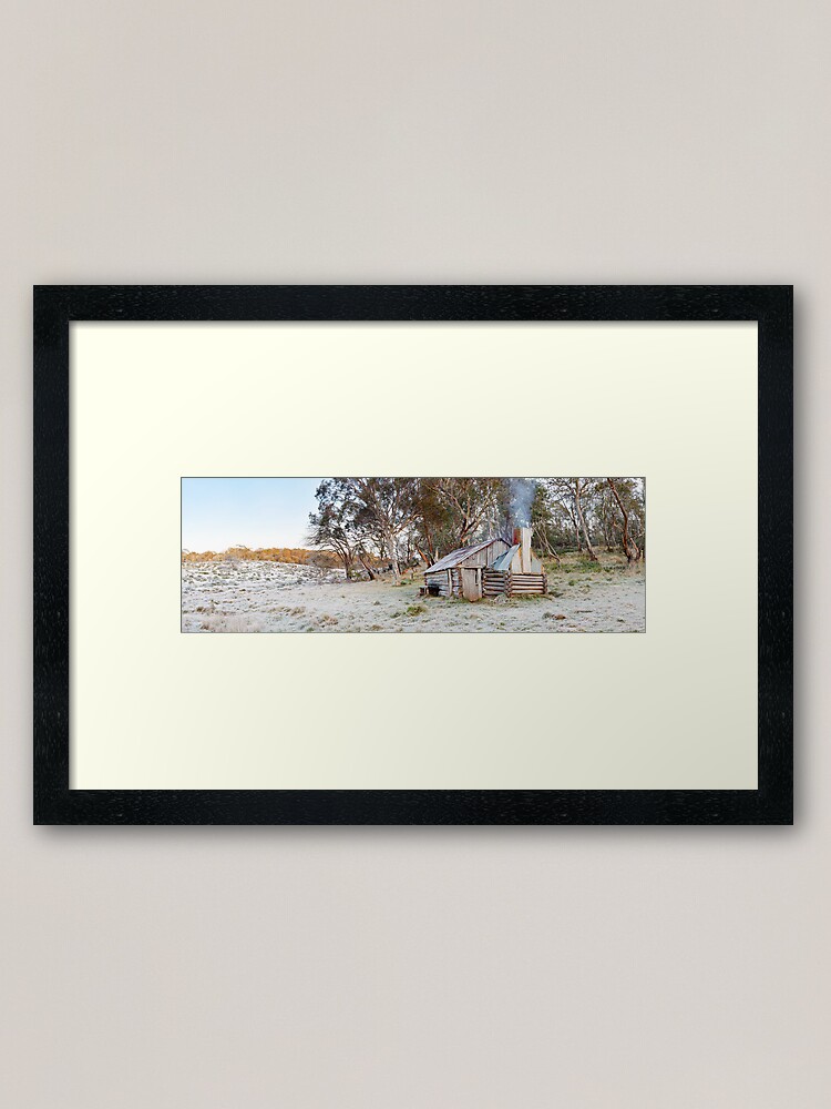 Alternate view of Frosty Guys Hut, Alpine National Park, Victoria, Australia Framed Art Print