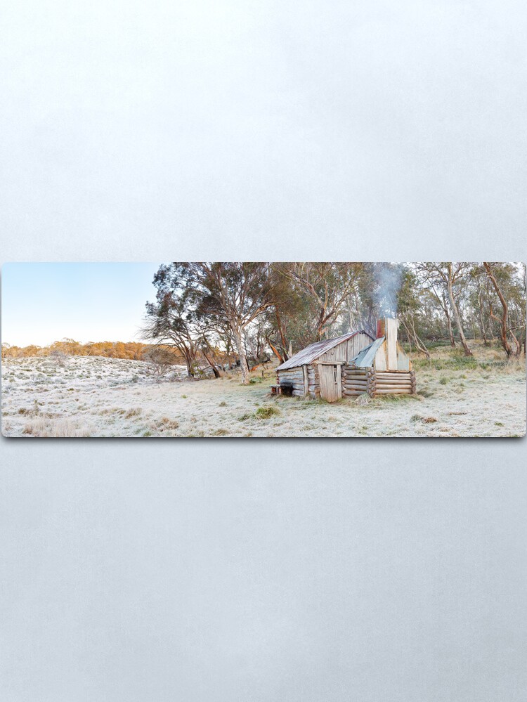 Alternate view of Frosty Guys Hut, Alpine National Park, Victoria, Australia Metal Print