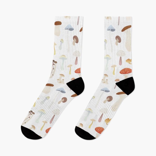 Item preview, Dreamy Mushroom Pattern in White  designed and sold by Miri-Noristudio.