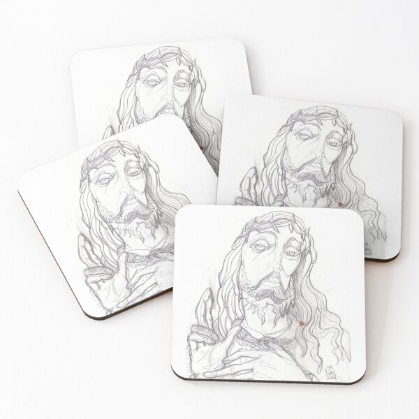 Item preview, Jesus Crowned With Thorns (Original Drawing by ACCI) designed and sold by VanyssaGraphics.