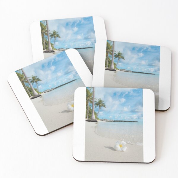 Item preview, Beach with palm trees designed and sold by Teykn.