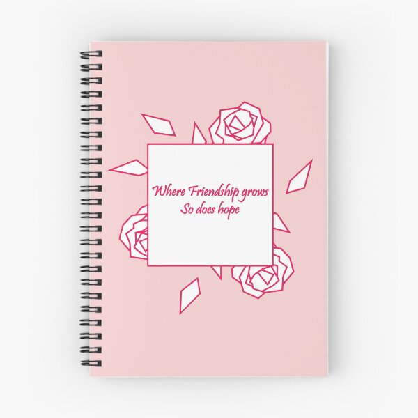 Item preview, Where Friendship grows so does Hope- beautiful friendship quote with flower print designed and sold by mayankg1100.